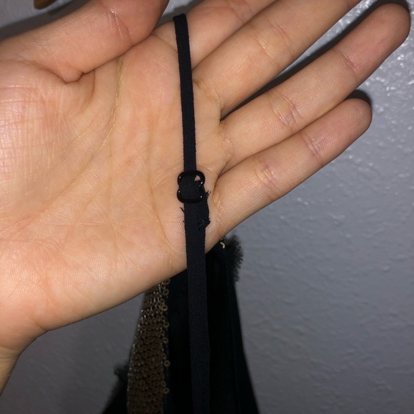 Express Black Flowy Top - Picture 6 of 9